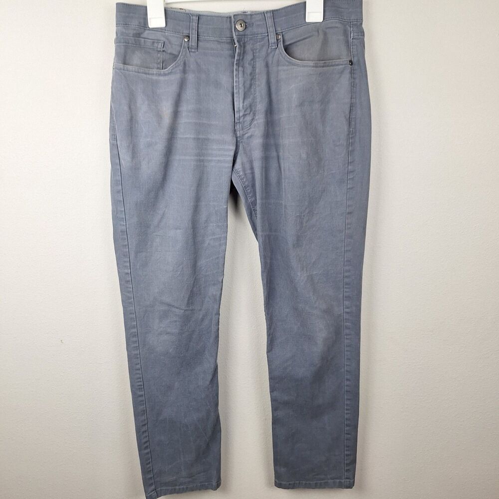 Joseph Abboud Men's Pants Flat Front 5 Pocket Gray Cotton Blend 34x30